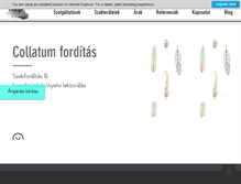 Tablet Screenshot of collatum-forditas.hu